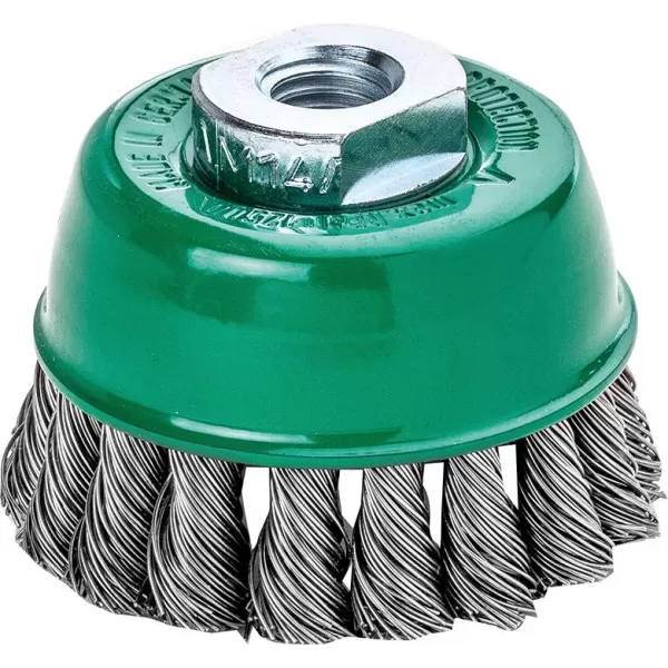 Kartáč hrncový nerez splét. 65x0,5mm Lessmann