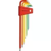 Sada imbus klíčů v plast.držáku 7 ks 1,5-6mm Rainbow Kul.hlava PB Swiss Tools