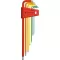 Sada imbus klíčů v plast.držáku 7 ks 1,5-6mm Rainbow Kul.hlava PB Swiss Tools