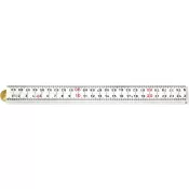 Skládací metr plast. 1mx13mm bílý 4článkový Hultafors