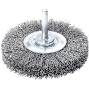 Kartáč kulatý stopkový ocel.drát vlnitý 40x0,2mm Lessmann