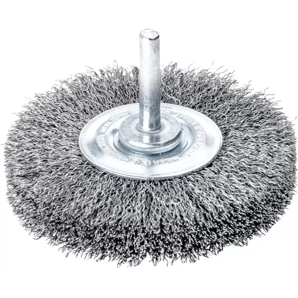 Kartáč kulatý stopkový ocel.drát vlnitý 40x0,2mm Lessmann