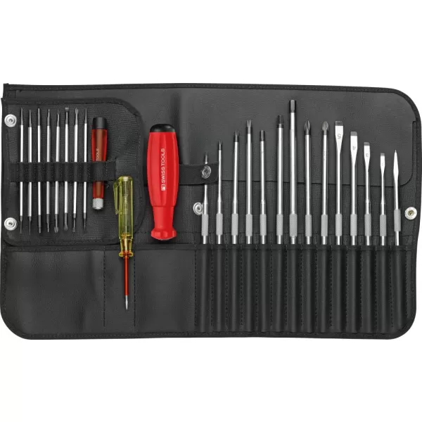 Sada výměnných čepelí 25 ks v rolovací tašce PB Swiss Tools