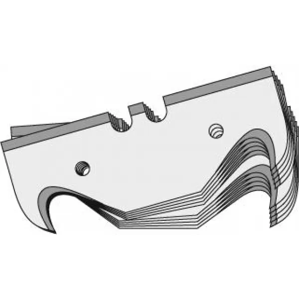 Čepel s dvojitým výbrusem 50,7x18,5x0,65mm 10 ks./balení LUTZ BLADES