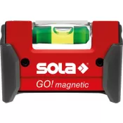 Magnetická mini vodováha Go magn.spona 7,5cm Sola
