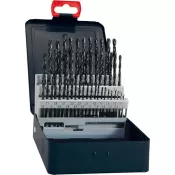 Sada vrtáků na kov 1-13mm 25ks DIN338 HSS tvářený typ RN FORTIS