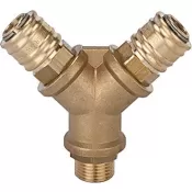 Rozbočovací krabice, mosaz, 4 spojky, vnější závit G1/2" RIEGLER