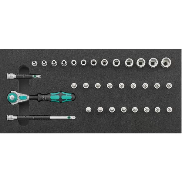 Modul pro nářadí 1/3 Nástrčný klíč 1/4" Zyklop a přídržná funkce Wera