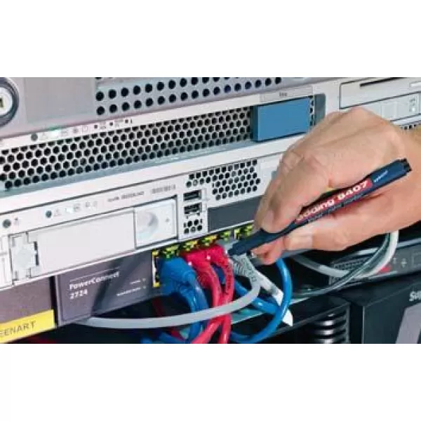 Sada značkovačů kabelů 8407 černá, červená, modrá, zelená Edding