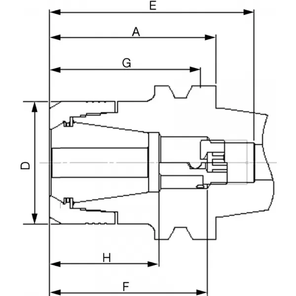 Kleštinový upínač JISB6339ADB CP32 BT40-75 FAHRION
