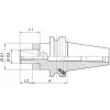 Kombinovaný unášeč pro nástrčné frézy JISB6339ADB BT40-16 HAIMER