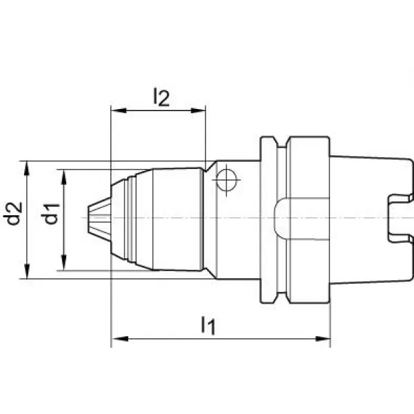 Krátké sklíčidlo na vrtáky AKL DIN69893 1-16mm HSK63 ALBRECHT