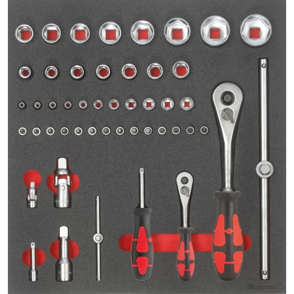 Modul pro nástroje 2/3 Nástrčný klíč 1/4" a 1/2" FORMAT