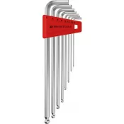 Sada imbus klíčů v plast.držáku 8 ks 1,5-8mm dlouhé Kul.hlava PB Swiss Tools