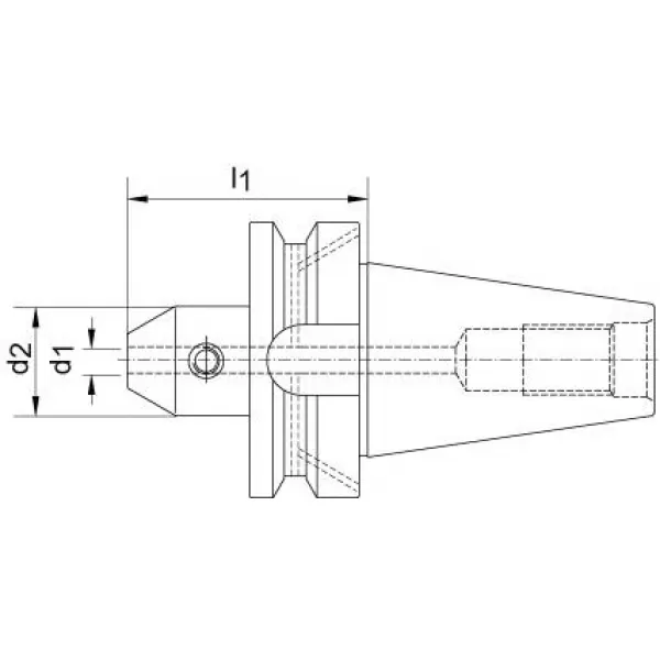 Upínací trn JISB6339ADB BT40 D14mm HAIMER