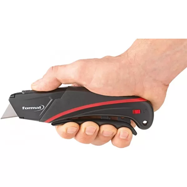 Bezpečnostní nůž aut.zpět.vtažení čepele včet. 1 čepele FORMAT