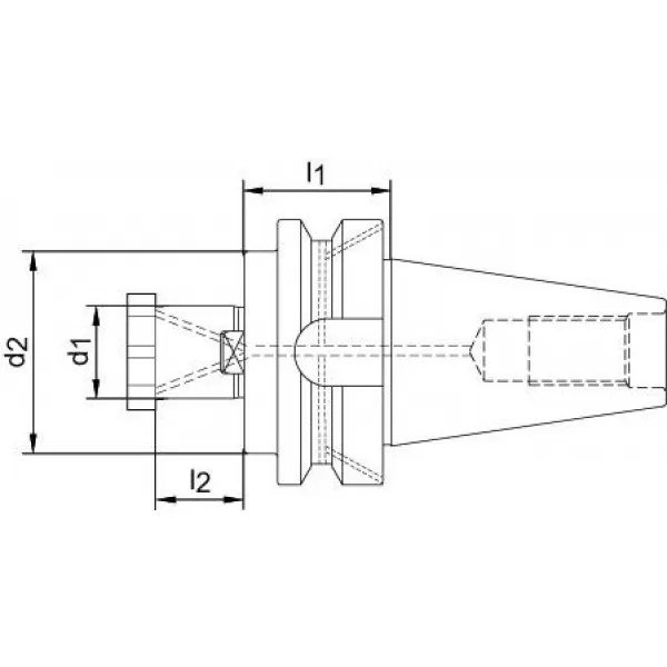 Unášeč pro nástrčné frézy JISB6339ADB BT50-22 HAIMER