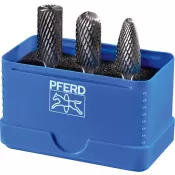 Sada frézek tvrdokov 6mm 3dílná, ZYAS-WRC-RBF Ø12mm, ozubení 3 Plus PFERD