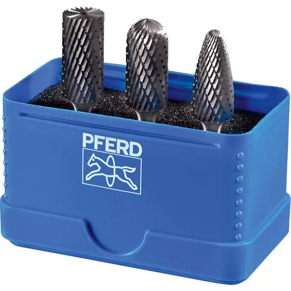 Sada frézek tvrdokov 6mm 3dílná, ZYAS-WRC-RBF Ø12mm, ozubení 3 Plus PFERD