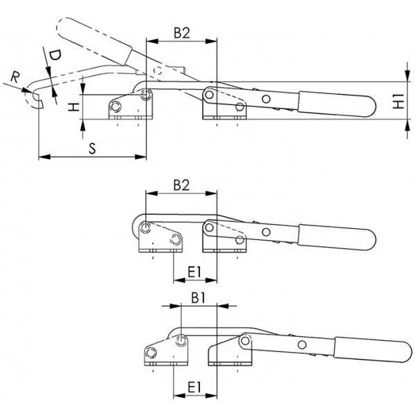 Tahová upínka s uzávěrem 6847 rozměr 1 AMF