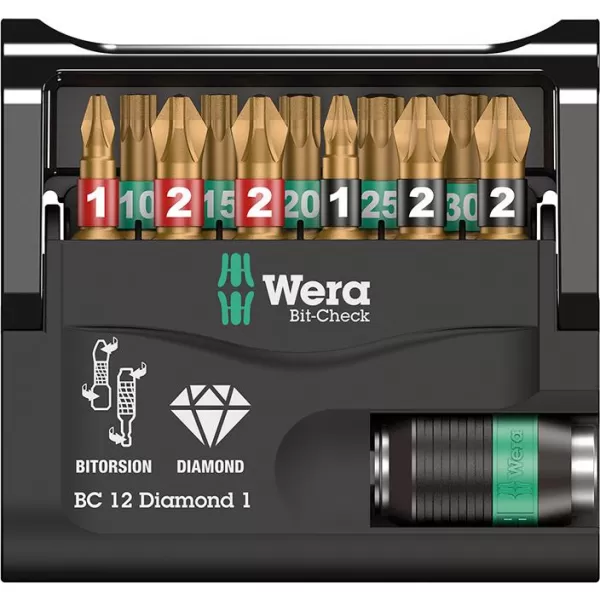 Sada bitů Bit-Check 12 Diamond 1 Wera 05057421001