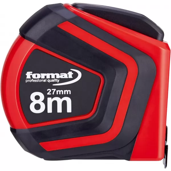 Metr svinovací Autolock 8mx27mm bílý FORMAT