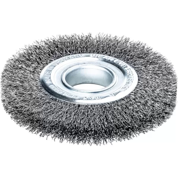 Kulatý kartáč ocelový drát 125x21/23mm,vlnitý0,3mm Lessmann