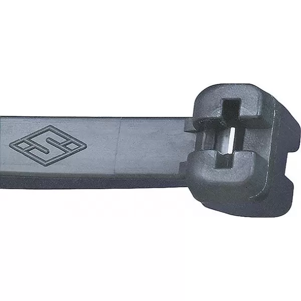 Vázací páska na kabely nylon černá 186x4,5mm po 100ks s ocelovým očkem SapiSelco