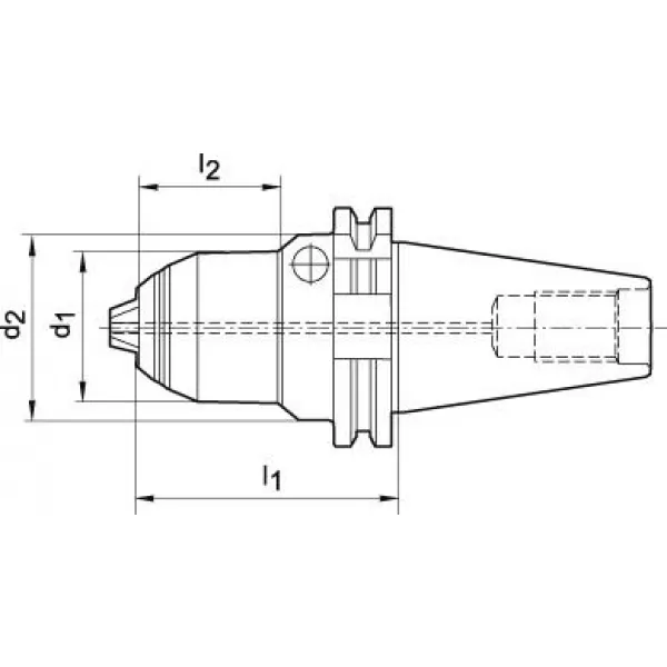 Krátké sklíčidlo na vrtáky AKL DIN69871 0,5-10mm SK40 ALBRECHT