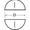Rydlo polokulaté tvrdokov broušené 6x50mm WILKE