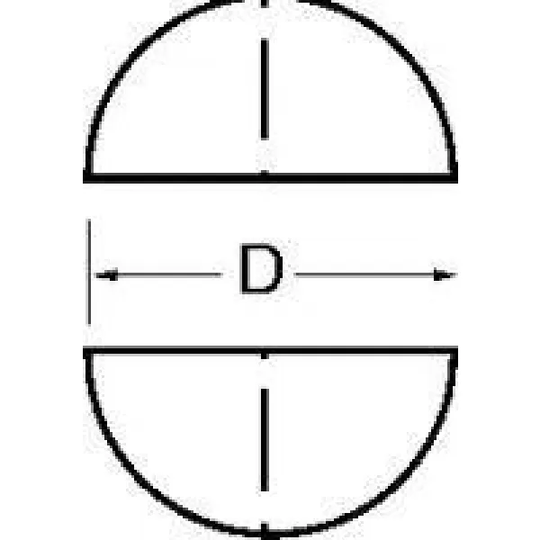 Rydlo polokulaté tvrdokov broušené 6x50mm WILKE
