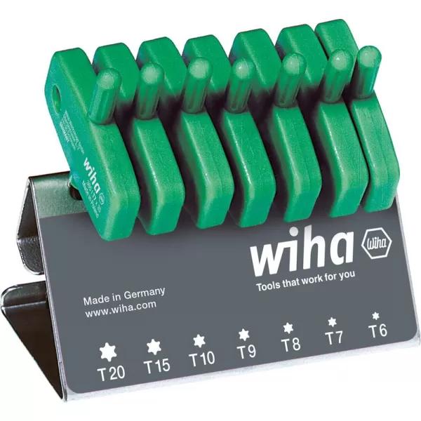 Sada šroubováků, držáky na klíče, ve stojanu, T6-TORX® T20 Wiha