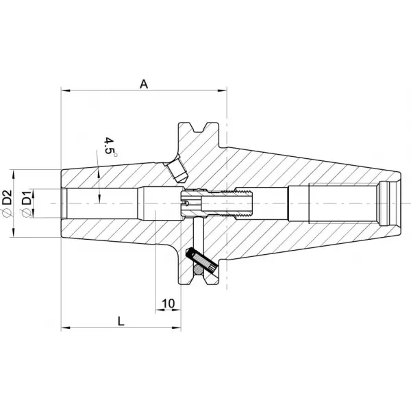 Termo upínač DIN69871 ADB SK40 SafeLock 16x65mm HAIMER
