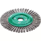 Kartáč na potr.,nerez 125x6mm splét. 0,5mm Lessmann