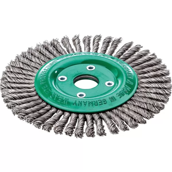 Kartáč na potr.,nerez 125x6mm splét. 0,5mm Lessmann