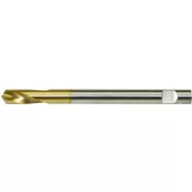 Návrtový vrták NC dlouhý DIN1835 HSSCo5 TiN tvar B 120° válcová stopka 10,0mm FORMAT