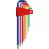 Sada imbus klíčů v plast.držáku 9 ks 1,5-10mm Rainbow Kul.hlava PB Swiss Tools