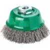 Kartáč hrncovýV4A M14 vlnitý 65x0,3mm Lessmann