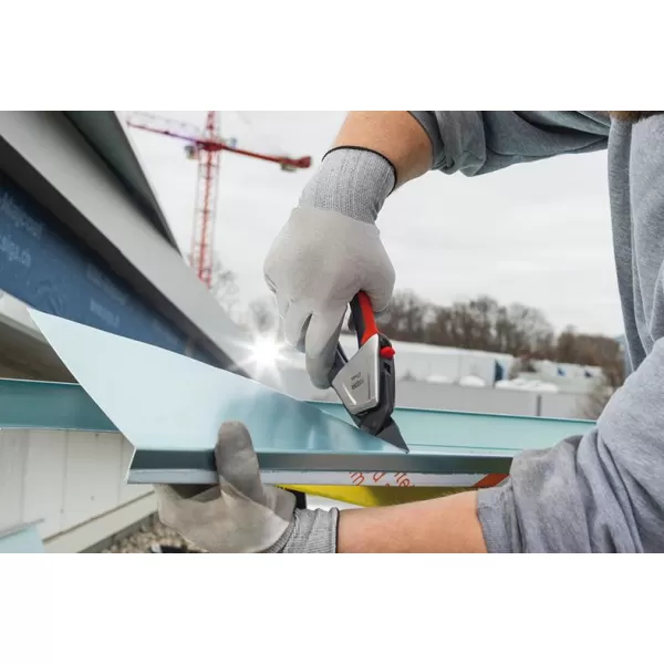 Nůžky na plech ideál pákový převod a 2-složková rukojeť, pravé 230mm Erdi