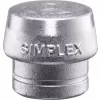 Hlava kladiva s měkkým čelem SIMPLEX hliník 80mm HALDER