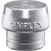 Hlava kladiva s měkkým čelem SIMPLEX hliník 80mm HALDER