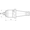 Krátké sklíčidlo na vrtáky CNC DIN2080 1-16mm SK40 FORMAT