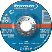 Kotouč brusný 125x6,0mm ocel/inox FORMAT