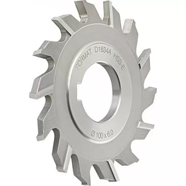 Kotoučová fréza DIN885 HSS-Co5 typ HR tvar A křížové ozubení 125x10mm FORMAT