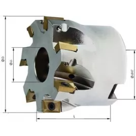 Hlava pro rohovou frézu 90° Z6 vnitřní chlazení D40mm pro APKT10