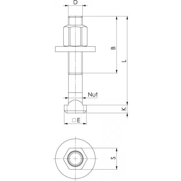 Šrouby pro T-drážky DIN787 M16x18x100mm kompletní FORMAT