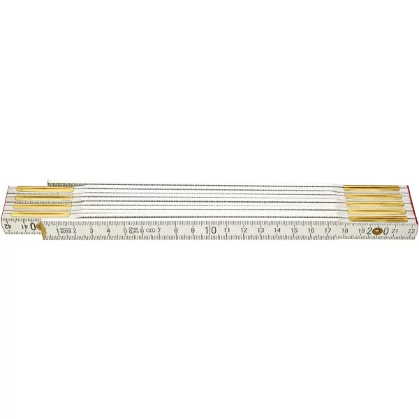 Skládací metr dřevěný bílý 2mx16mm