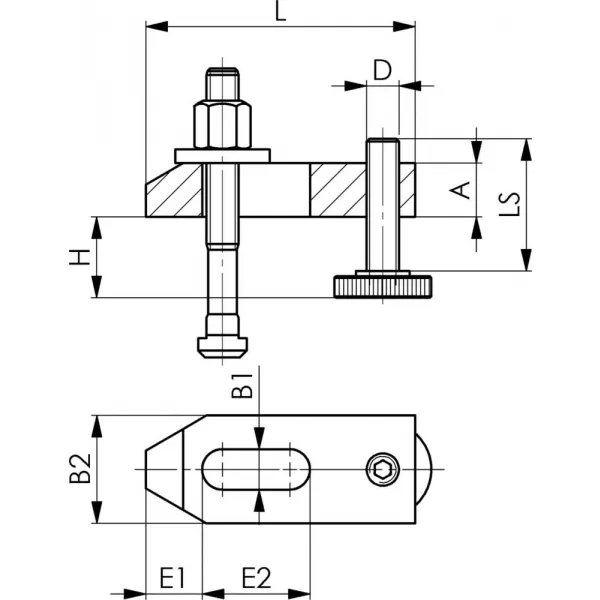 Upínka DIN6314V výztuha 12/10-40mm AMF