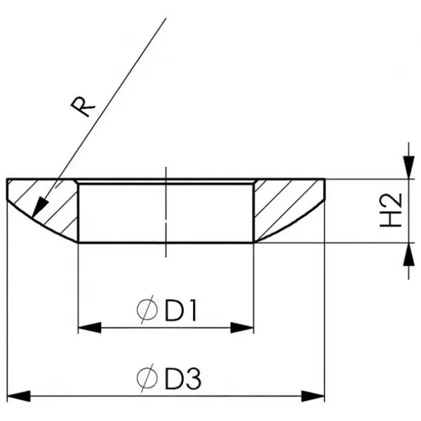 Kuličková podložka DIN6319C M16 AMF