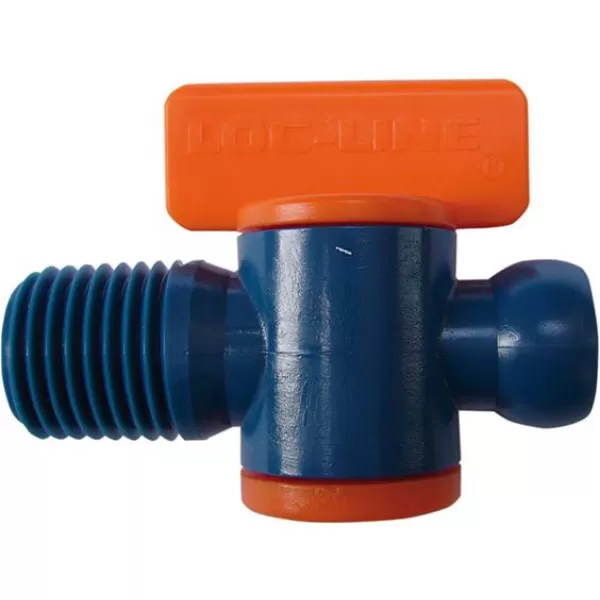 Uzaviraci kohout, 2ks. pro hadice na chladivo 1/4" NPT vnejsi zavit LOC-LINE